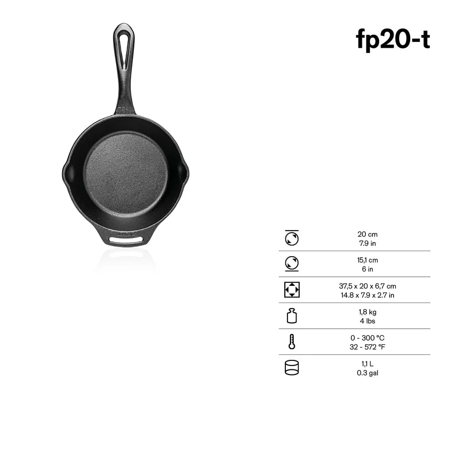 Gietijzeren Skillet met steel