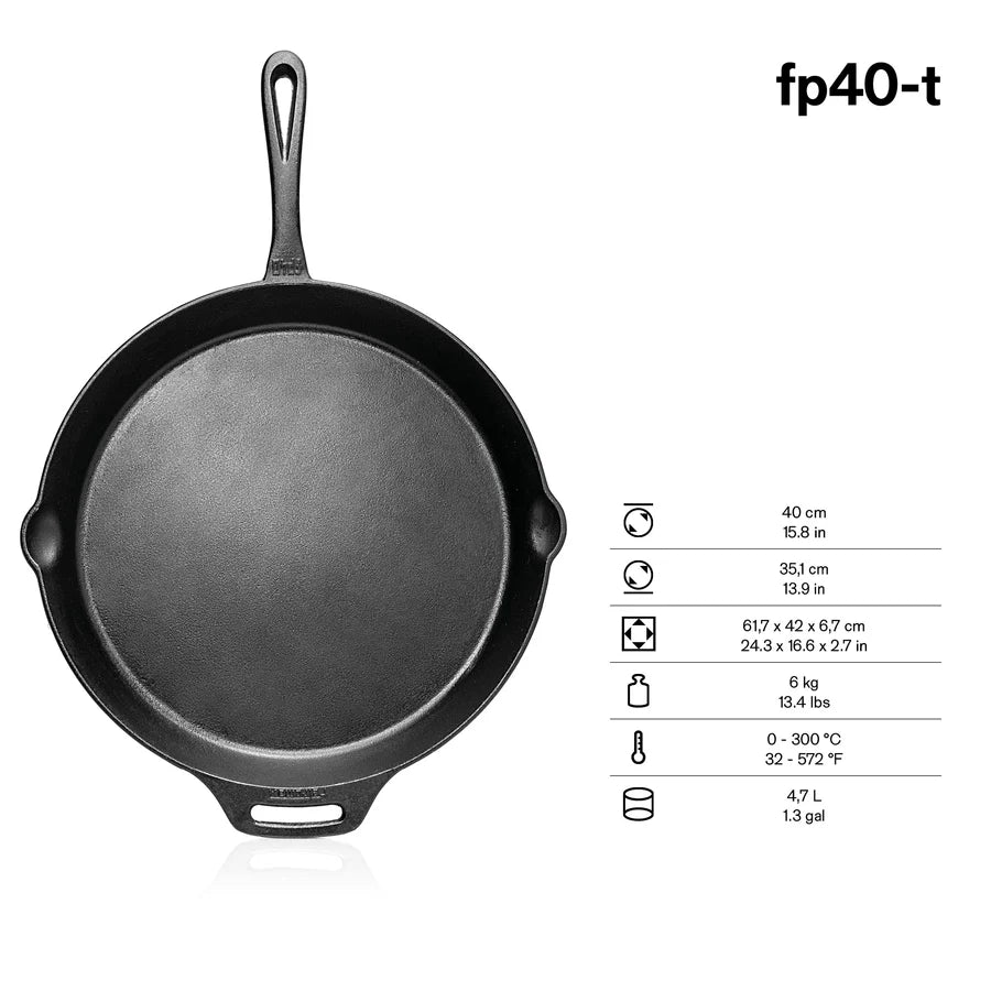 Gietijzeren Skillet met steel